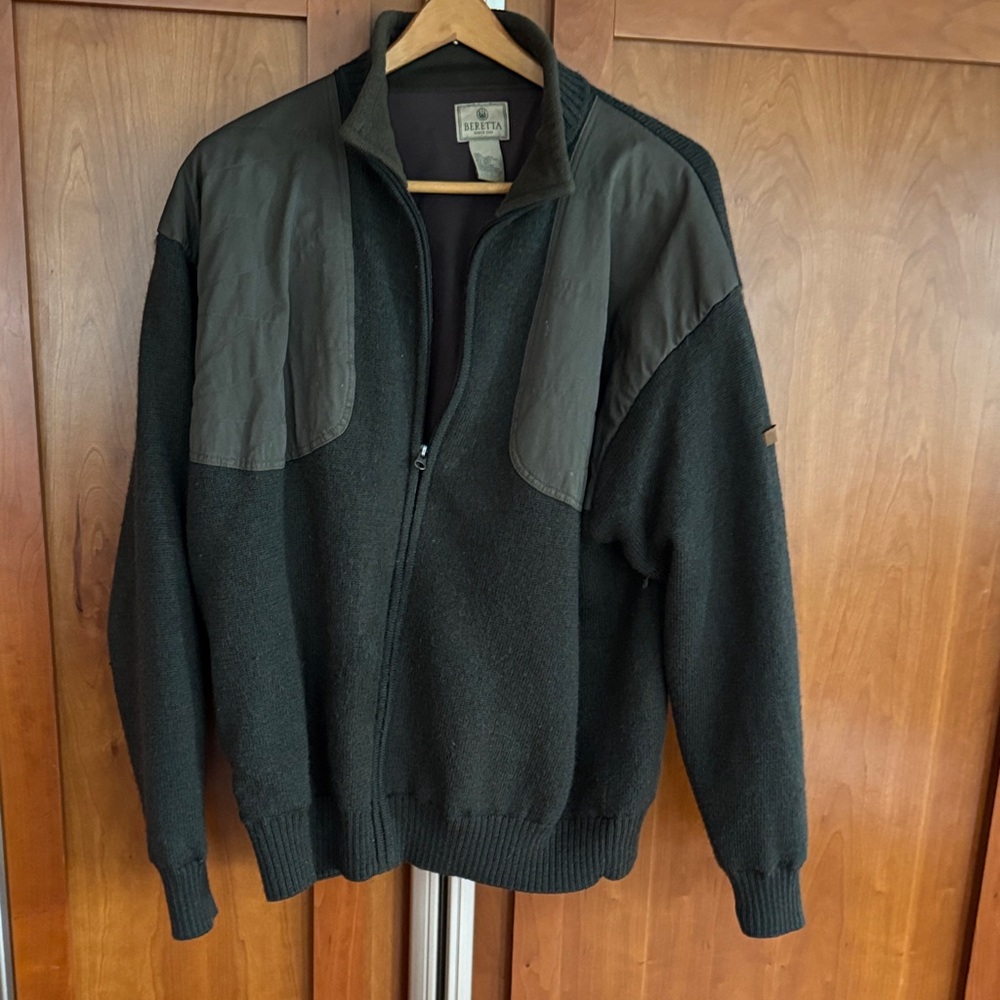 Beretta Men's Classic Loden Zip-Up Shooting Sweater